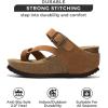 imageProject Cloud 100 Genuine Leather Platform Sandals Women  Memory Foam Womens Sandals ampamp Slippers Beach Essentials  Wedge sandals for Women with Straps  Gifts for Women MojitoTan