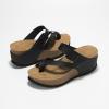 imageProject Cloud 100 Genuine Leather Platform Sandals Women  Memory Foam Womens Sandals ampamp Slippers Beach Essentials  Wedge sandals for Women with Straps  Gifts for Women MojitoBlack