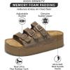 imageProject Cloud 100 Genuine Suede Womens Sandals  Wedges ampamp Platform Sandals Women with Soft Lining ampamp Memory Foam  NonSlip Wedge Sandals for Women  3 Strap Women Footwear DyanChocolate
