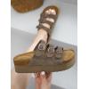 imageProject Cloud 100 Genuine Suede Womens Sandals  Wedges ampamp Platform Sandals Women with Soft Lining ampamp Memory Foam  NonSlip Wedge Sandals for Women  3 Strap Women Footwear DyanChocolate