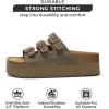imageProject Cloud 100 Genuine Suede Womens Sandals  Wedges ampamp Platform Sandals Women with Soft Lining ampamp Memory Foam  NonSlip Wedge Sandals for Women  3 Strap Women Footwear DyanChocolate