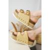 imageProject Cloud Platform Sandals Women Genuine Leather Footbed Wedge Sandals for Women 2025 Comfortable NonSlip Womens Sandals Platform Heels Womens Footwear OliyRaffia
