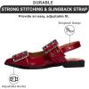 imageProject Cloud Womens Shoes ampamp Flats for Women Memory Foam Flats Shoes for Women Footwear NonSlip Rubber Sole Womens Sandals Slingback Flats Sandals for Women 2025 KatharynBurgandy