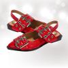 imageProject Cloud Womens Shoes ampamp Flats for Women Memory Foam Flats Shoes for Women Footwear NonSlip Rubber Sole Womens Sandals Slingback Flats Sandals for Women 2025 KatharynRed