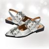 imageProject Cloud Womens Shoes ampamp Flats for Women Memory Foam Flats Shoes for Women Footwear NonSlip Rubber Sole Womens Sandals Slingback Flats Sandals for Women 2025 KatharynSilver