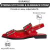 imageProject Cloud Womens Shoes ampamp Flats for Women Memory Foam Flats Shoes for Women Footwear NonSlip Rubber Sole Womens Sandals Slingback Flats Sandals for Women 2025 KatharynRed