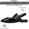 imageProject Cloud Womens Shoes ampamp Flats for Women Memory Foam Flats Shoes for Women Footwear NonSlip Rubber Sole Womens Sandals Slingback Flats Sandals for Women 2025 KatharynBlack