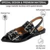 imageProject Cloud Womens Shoes ampamp Flats for Women Memory Foam Flats Shoes for Women Footwear NonSlip Rubber Sole Womens Sandals Slingback Flats Sandals for Women 2025 KatharynBlack