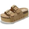imageProject Cloud Platform Sandals Women Genuine Leather Footbed Wedge Sandals for Women 2025 Comfortable NonSlip Womens Sandals Platform Heels Womens Footwear OliyTaupe