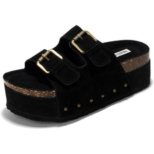 imageProject Cloud Platform Sandals Women Genuine Leather Footbed Wedge Sandals for Women 2025 Comfortable NonSlip Womens Sandals Platform Heels Womens Footwear OliyBlack