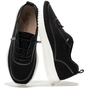 imageProject Cloud Shoes for Women  Lightweight Sneakers for Women with Leather Insole  Womens Slip on Shoes with Memory Foam  Machine Wash ampamp Sockless Wear Shoes DaisyBlack