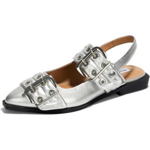 imageProject Cloud Womens Shoes ampamp Flats for Women Memory Foam Flats Shoes for Women Footwear NonSlip Rubber Sole Womens Sandals Slingback Flats Sandals for Women 2025 KatharynSilver