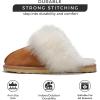 imageProject Cloud 100 Australian Sheepskin Scuff Slippers for Women  Genuine Shearling Memory Foam Slides for Women mules for women  NonSlip Womens Slippers RyannChestnut