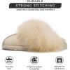 imageProject Cloud 100 Australian Sheepskin Scuff Slippers for Women  Genuine Shearling Memory Foam Slides for Women mules for women  NonSlip Womens Slippers RyannBeige