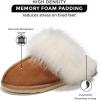imageProject Cloud 100 Australian Sheepskin Scuff Slippers for Women  Genuine Shearling Memory Foam Slides for Women mules for women  NonSlip Womens Slippers RyannChestnut