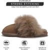 imageProject Cloud 100 Australian Sheepskin Scuff Slippers for Women  Genuine Shearling Memory Foam Slides for Women mules for women  NonSlip Womens Slippers RyannTaupe
