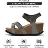imageProject Cloud 100 Genuine Leather Wedge sandals for women 2025  Womens Sandals ampamp Womens Fashion Slippers Memory Foam  Platform Sandals Women Footwear Wedges CabanaPewter