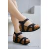 imageProject Cloud 100 Genuine Leather Wedge sandals for women 2025  Womens Sandals ampamp Womens Fashion Slippers Memory Foam  Platform Sandals Women Footwear Wedges CabanaBlack