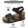 imageProject Cloud 100 Genuine Leather Wedge sandals for women 2025  Womens Sandals ampamp Womens Fashion Slippers Memory Foam  Platform Sandals Women Footwear Wedges CabanaBlack