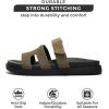 imageProject Cloud 100 Genuine Leather Womens Sandals  Memory Foam Slip on Sandals Women Footwear  Womens Fashion Platform Sandals Comfy Mules for Woman with Cutout Details Sandals MayvenOlive