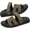 imageProject Cloud 100 Genuine Leather Womens Sandals  Memory Foam Slip on Sandals Women Footwear  Womens Fashion Platform Sandals Comfy Mules for Woman with Cutout Details Sandals MayvenOlive