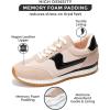 imageProject Cloud Fashion Sneakers for Women  Lace up Memory Foam Insole and NonSlip Womens Shoes Dressy Casual Spring Shoes MadisonBeige