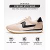 imageProject Cloud Fashion Sneakers for Women  Lace up Memory Foam Insole and NonSlip Womens Shoes Dressy Casual Spring Shoes MadisonBeige