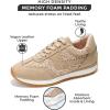 imageProject Cloud Fashion Sneakers for Women  Lace up Memory Foam Insole and NonSlip Womens Shoes Dressy Casual Spring Shoes MadisonRaffia