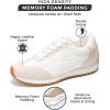 imageProject Cloud Fashion Sneakers for Women  Lace up Memory Foam Insole and NonSlip Womens Shoes Dressy Casual Spring Shoes MadisonWhite