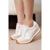 imageProject Cloud Fashion Sneakers for Women  Lace up Memory Foam Insole and NonSlip Womens Shoes Dressy Casual Spring Shoes MadisonWhite