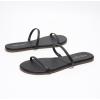imageProject Cloud Flip flops for Women  Memory Foam Summer Sandals for Women 2025  Vegan Leather Beach Sandals  Slip On Beach Essentials Slides TransitionBlack