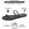 imageProject Cloud Flip flops for Women  Memory Foam Summer Sandals for Women 2025  Vegan Leather Beach Sandals  Slip On Beach Essentials Slides TransitionBlack