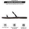 imageProject Cloud Flip flops for Women  Memory Foam Summer Sandals for Women 2025  Vegan Leather Beach Sandals  Slip On Beach Essentials Slides TransitionBlack Patent