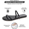 imageProject Cloud Flip flops for Women  Memory Foam Summer Sandals for Women 2025  Vegan Leather Beach Sandals  Slip On Beach Essentials Slides TransitionBlack Patent