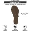 imageProject Cloud Flip flops for Women  Memory Foam Summer Sandals for Women 2025  Vegan Leather Beach Sandals  Slip On Beach Essentials Slides TransitionBlack Patent