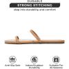 imageProject Cloud Flip flops for Women  Memory Foam Summer Sandals for Women 2025  Vegan Leather Beach Sandals  Slip On Beach Essentials Slides TransitionTan