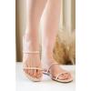 imageProject Cloud Flip flops for Women  Memory Foam Summer Sandals for Women 2025  Vegan Leather Beach Sandals  Slip On Beach Essentials Slides TransitionBeige Patent
