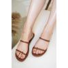 imageProject Cloud Flip flops for Women  Memory Foam Summer Sandals for Women 2025  Vegan Leather Beach Sandals  Slip On Beach Essentials Slides TransitionChocolate