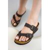 imageProject Cloud Genuine Leather Womens Sandals Wedge  Wedge Sandals ampamp Slippers  Memory Foam Women Footwear Beach Essentials NonSlip Sandals for Women 2025Chocolatebuckhead