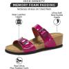 imageProject Cloud Genuine Leather Womens Sandals Wedge  Wedge Sandals ampamp Slippers  Memory Foam Women Footwear Beach Essentials NonSlip Sandals for Women 2025Hotpinkbeau
