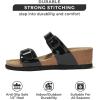 imageProject Cloud Genuine Leather Womens Sandals Wedge  Wedge Sandals ampamp Slippers  Memory Foam Women Footwear Beach Essentials NonSlip Sandals for Women 2025Blackpatentbeau