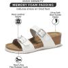 imageProject Cloud Genuine Leather Womens Sandals Wedge  Wedge Sandals ampamp Slippers  Memory Foam Women Footwear Beach Essentials NonSlip Sandals for Women 2025Whitebeau