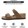 imageProject Cloud Genuine Leather Womens Sandals Wedge  Wedge Sandals ampamp Slippers  Memory Foam Women Footwear Beach Essentials NonSlip Sandals for Women 2025Chestnutbeau