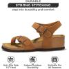 imageProject Cloud Genuine Leather Womens Sandals Wedge  Wedge Sandals ampamp Slippers  Memory Foam Women Footwear Beach Essentials NonSlip Sandals for Women 2025Chestnutbarrett