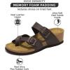 imageProject Cloud Genuine Leather Womens Sandals Wedge  Wedge Sandals ampamp Slippers  Memory Foam Women Footwear Beach Essentials NonSlip Sandals for Women 2025Chocolatebuckhead