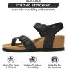 imageProject Cloud Genuine Leather Womens Sandals Wedge  Wedge Sandals ampamp Slippers  Memory Foam Women Footwear Beach Essentials NonSlip Sandals for Women 2025Blackbarrett