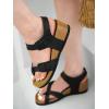 imageProject Cloud Genuine Leather Womens Sandals Wedge  Wedge Sandals ampamp Slippers  Memory Foam Women Footwear Beach Essentials NonSlip Sandals for Women 2025Blackbarrett