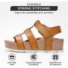 imageProject Cloud Platform Sandals Women  Comfortable Memory Foam Insole Ladies Wedges  Non Slip ampamp Lightweight Strap Wedge Sandals for Women 2025 PhasedSand