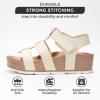 imageProject Cloud Platform Sandals Women  Comfortable Memory Foam Insole Ladies Wedges  Non Slip ampamp Lightweight Strap Wedge Sandals for Women 2025 PhasedCloud