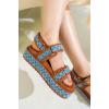 imageProject Cloud Platform Sandals Women Footwear  Memory Foam ampamp Comfortable Adjustable Strap Ladies Wedges  Non Slip Fashion Beach Sandals for Women 2025 GinevraDenim